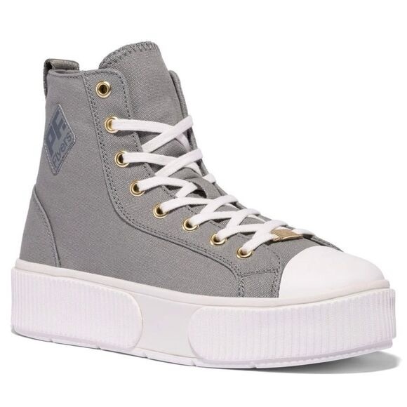 P.F. Flyers Shoes - PF. Flyers Allston Hi Top Platform Canvas Sneakers Gray Women’s Size‎ 9.5